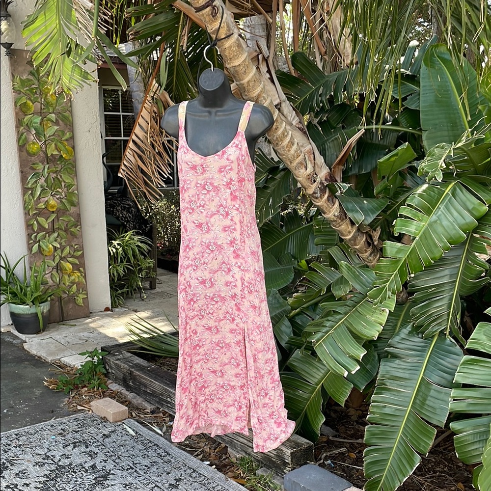 Vintage Zoe floral tieback patchwork dress